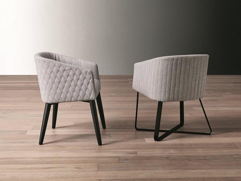 Meridiani Кресло со съемным чехлом из ткани с подлокотниками Lolyta sun-id-1383557 - Вид №2