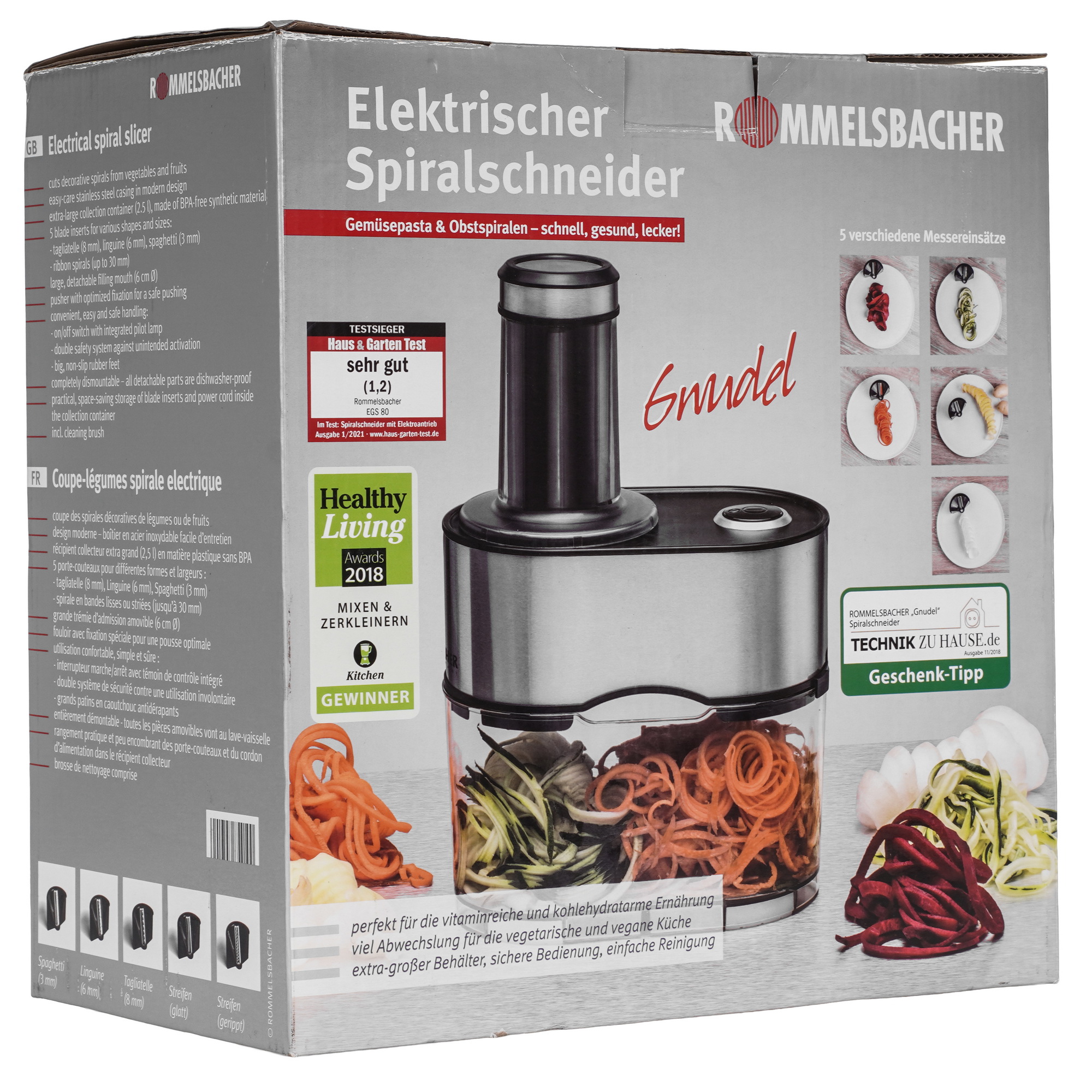 9908368 Измельчитель  Rommelsbacher EGS 80 серый STDN-0150755 - Вид №7