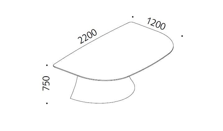 Кожаный исполнительный стол Martex ARCH-00062771 - Вид №3