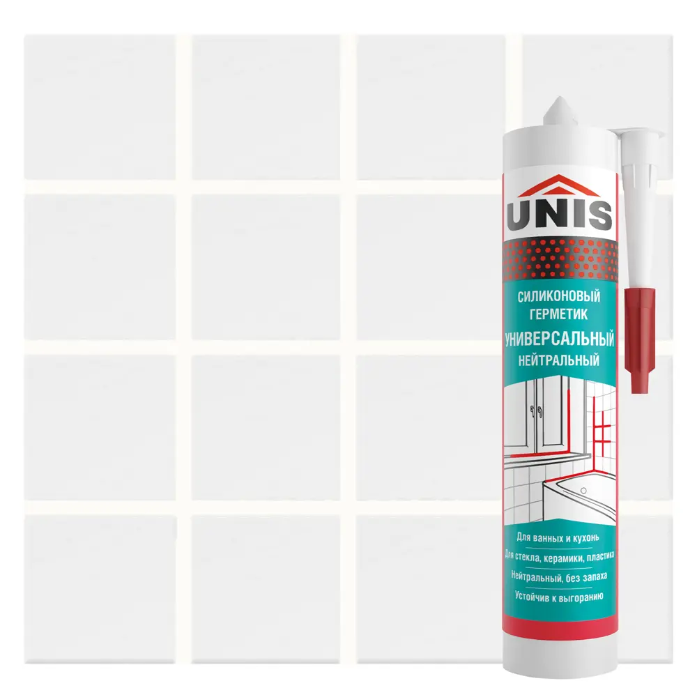 Герметик силиконовый Unis UN-80 слоновая кость 300 мл Santreyd STLM-2196828