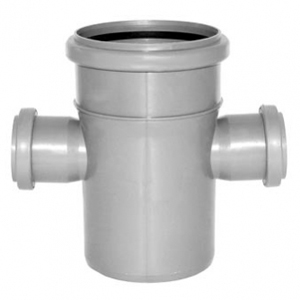 Крестовина канализационная Д110х50х50мм 90 градусов Политек 6294 - Вид №1