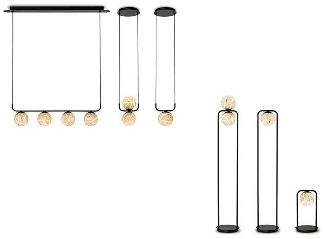 Alma light Светодиодный подвесной светильник из алебастра Tribeca 58002 - Вид №3