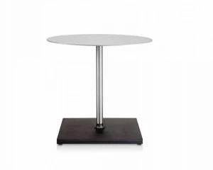 Emeco Круглый алюминиевый стол Emeco café table