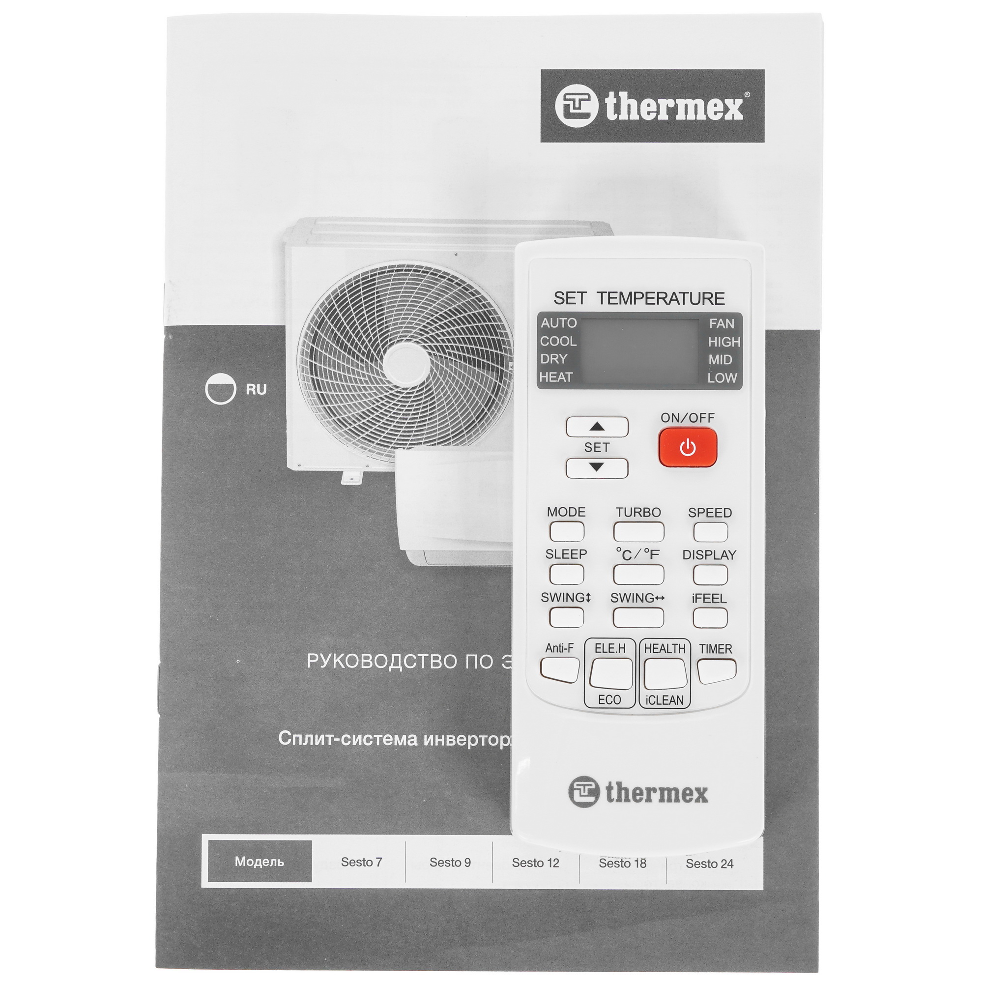 9095845 Кондиционер настенный сплит-система Thermex Sesto 9 белый STDN-0105944 - Вид №9