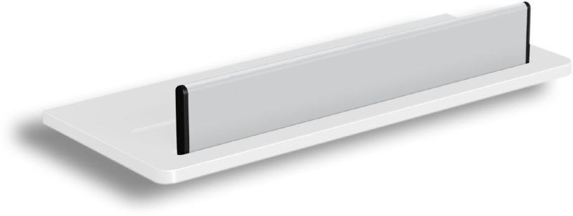 73351-WH Душевая полка подвесная со скребком съемным цвет белый LANGBERGER Accessories