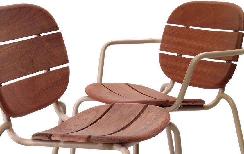 SCAB DESIGN Садовый стул из стали и дерева Si-si sun-id-1480568 - Вид №2