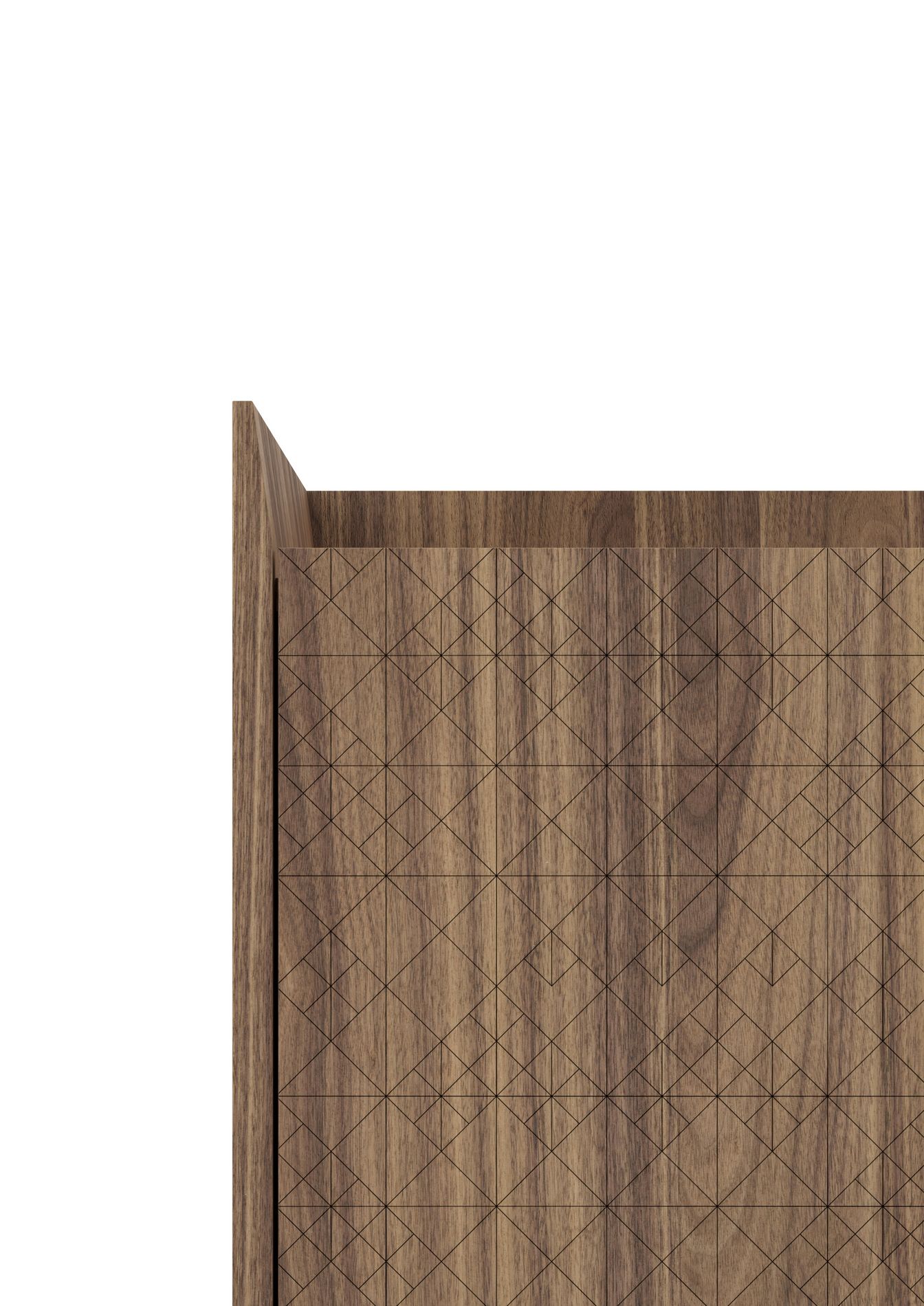 Шкаф из орехового дерева с ящиками Barba design текстуры ARCH-00149058 - Вид №1