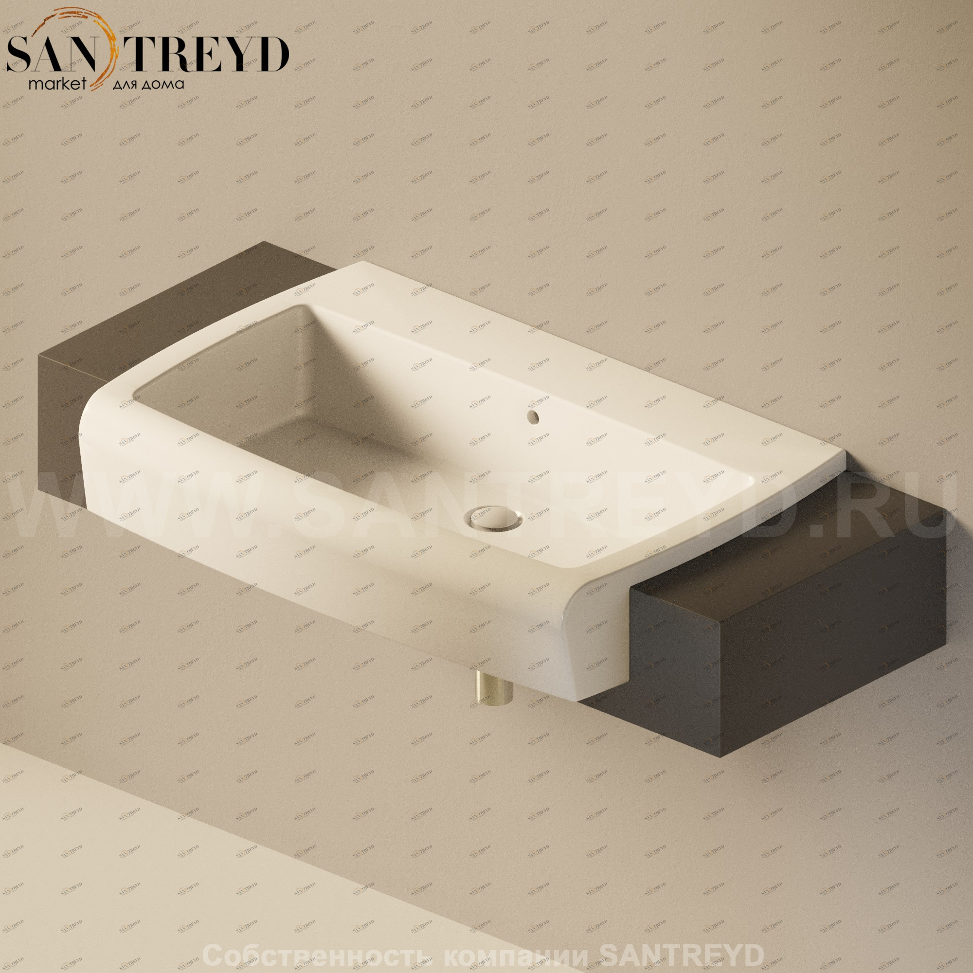 Flaminia UNA Консоль для раковины от 120 до 200 см черная UNA90M1.7006 Ceramica Flaminia UNA90M17006