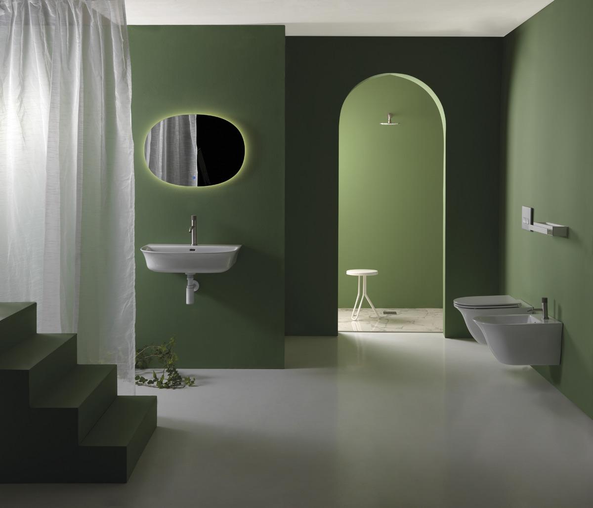 FLLAVBW8021 Подвесная раковина настенная GSG CERAMIC Flut - Вид №1