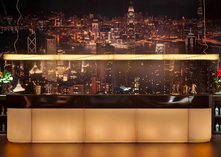 SLIDE Барная стойка с подсветкой из полиэтилена и hpl Cordiale sun-id-1400660 - Вид №6