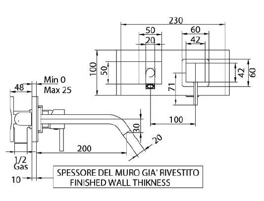 751120PN02 Смеситель Bandini Ice Cube Santreyd - Вид №1