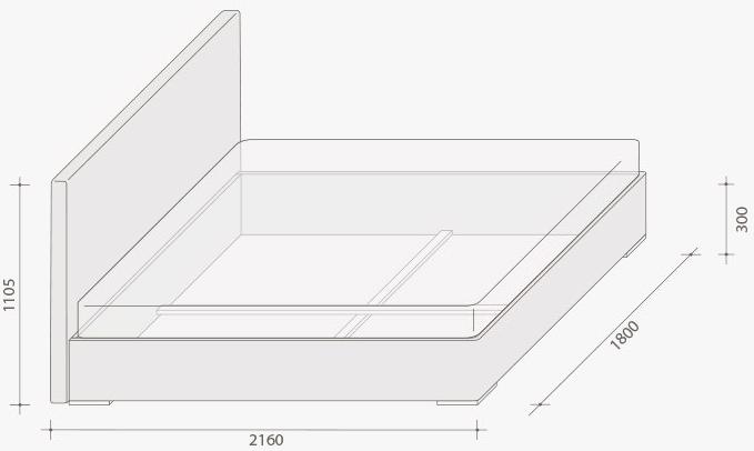 Lema Кровать из ткани с мягким изголовьем sun-id-1415910 - Вид №4