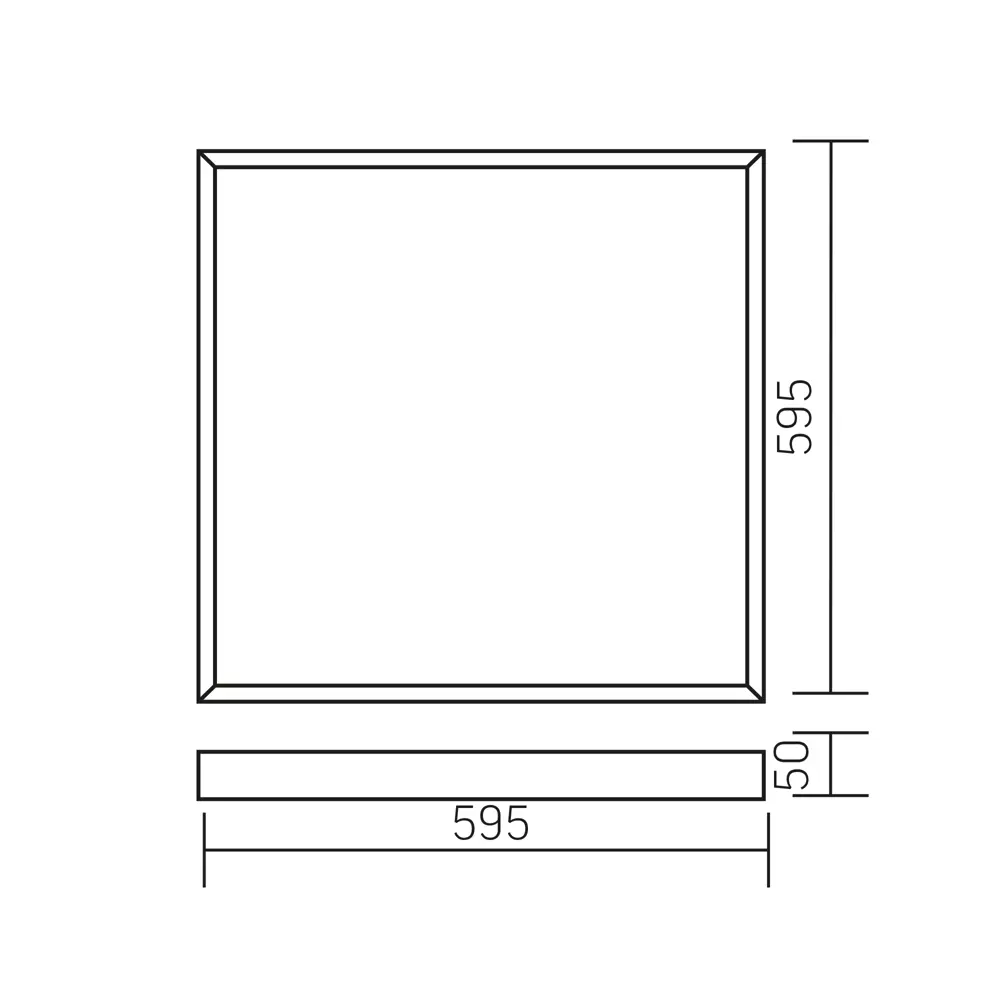 Панель светодиодная Varton 595/595/50 PRS 45 Вт 595x595 мм 5800 K IP40 82656316 STLM-2150577  - Вид №8