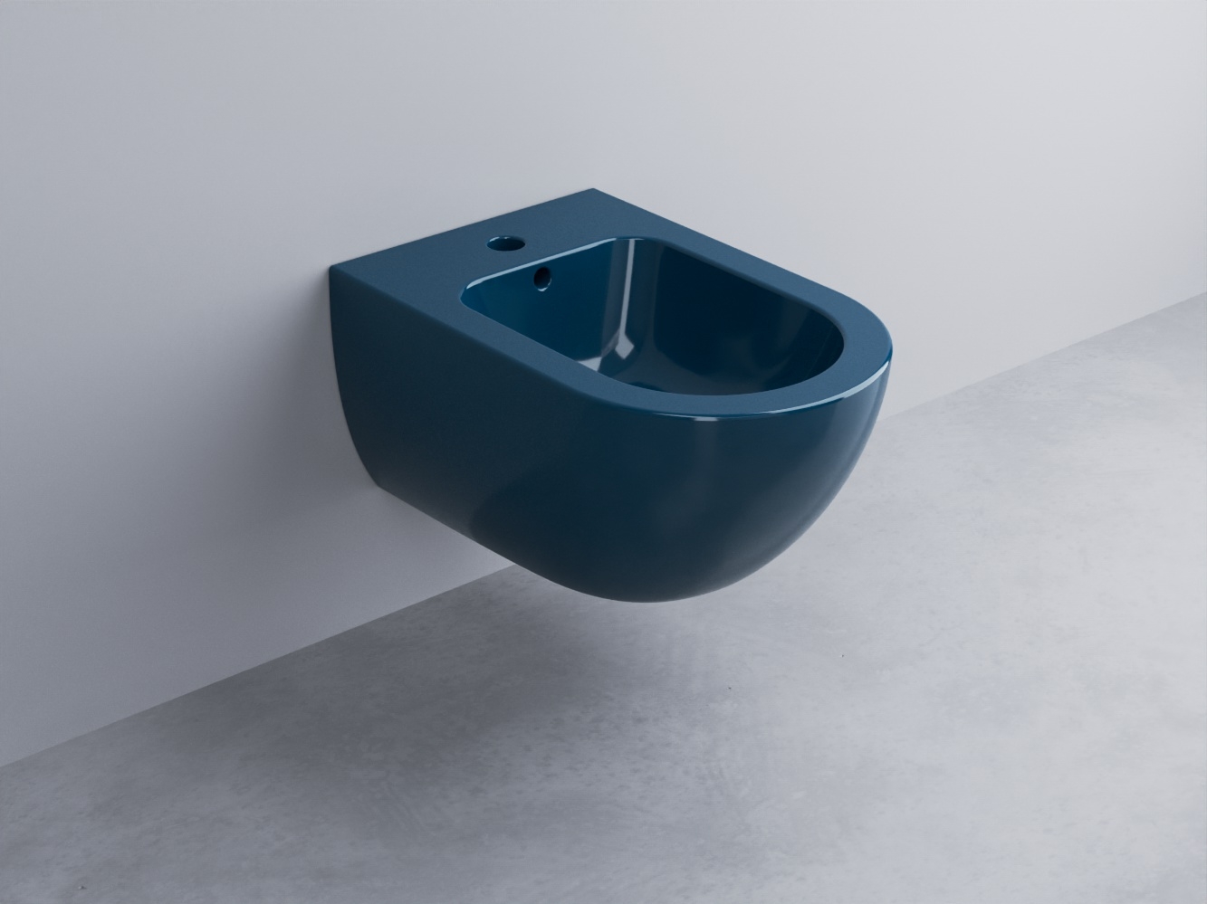 EJBS-OL Биде подвесное с одним отверстием под смеситель, в комплекте с крепежами Enjoy 53 cielo Enjoy + Amedeo Ceramica Cielo