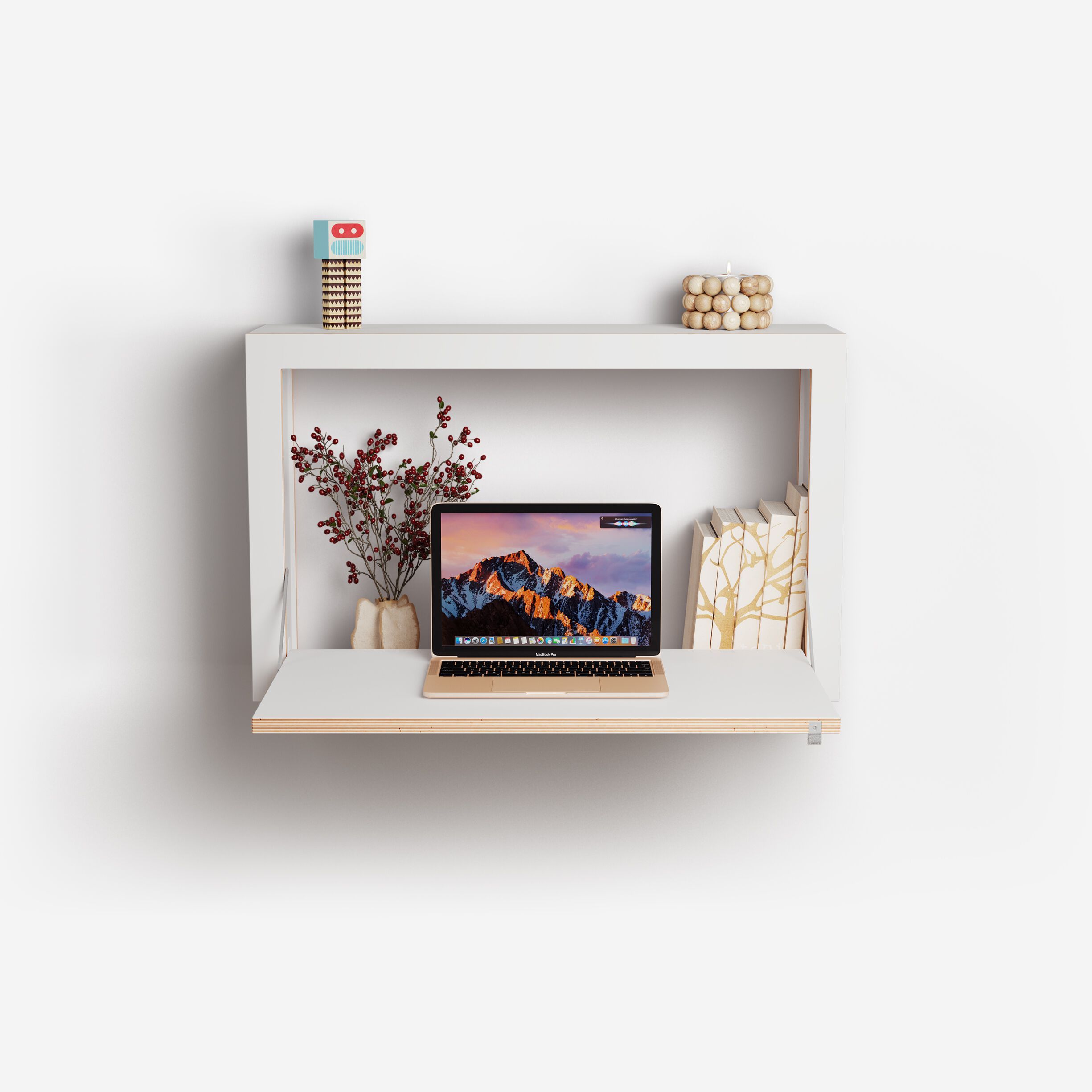 Фанерный подвесной письменный стол с откидными дверцами AMBIVALENZ Fläpps Box 80x50x20 ARCH-00113306 - Вид №4