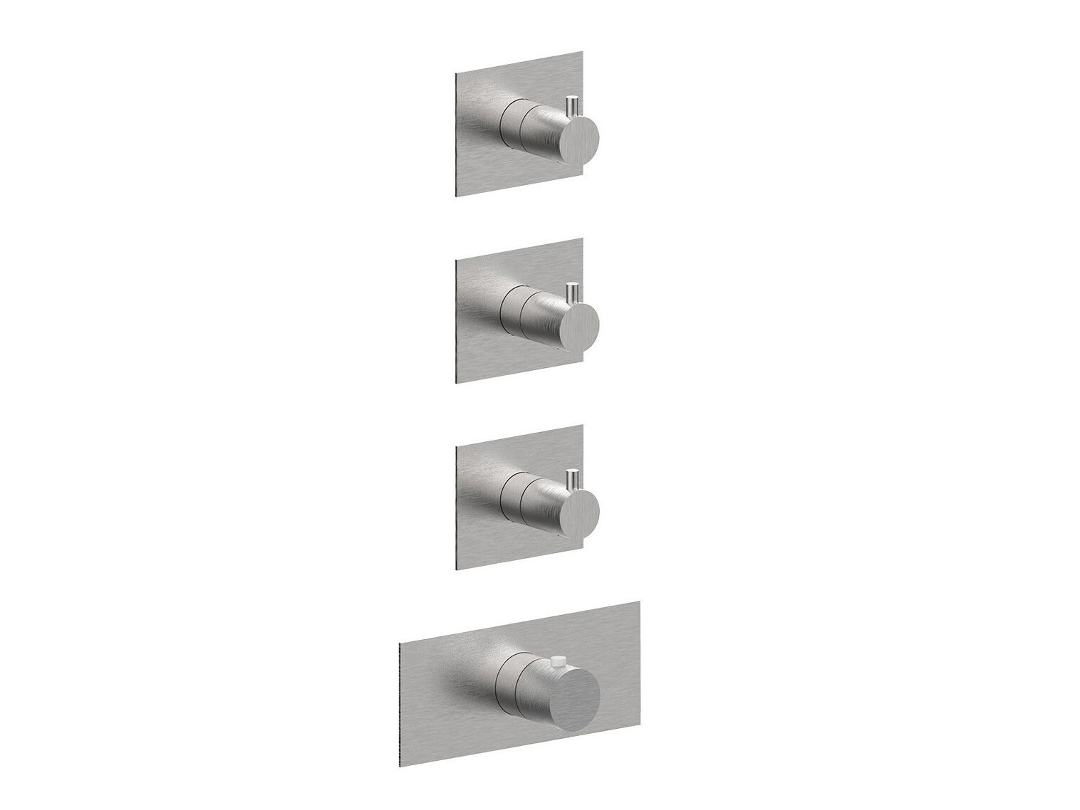 Термостатический смеситель для душа с 4 отверстиями из нержавеющей стали Rubinetterie Frattini Pepe XL 316 ARCH-00057345