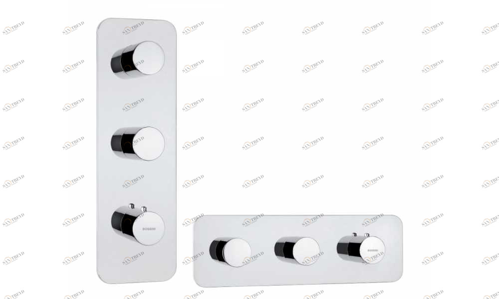 Z031204 + Z030203 000 Смеситель & запорный кран Oki 3 Outlets (with diverter) HP BOSSINI 