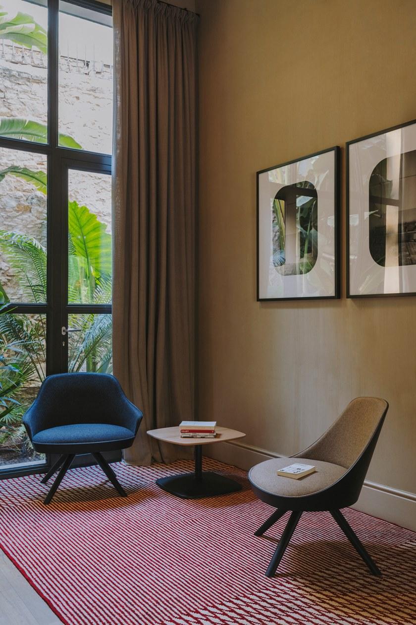 ENEA Круглый журнальный столик со стальным основанием и столешницей из нпл Iron sun-id-1398912 - Вид №2