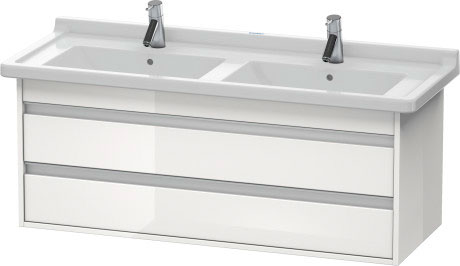 KT664605151 Тумбочка подвесная Ketho #KT6646 1200 x 455 мм Сосна коричневая, декор Duravit - Вид №2