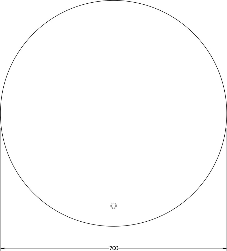 BY 2644 Зеркало с LED-подсветкой 18 W EVOFORM Ledshine - Вид №1