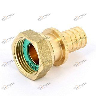 REHAU Муфта надвижная с накидной гайкой ВР 32х1" RAUTITAN RX бронза 366081