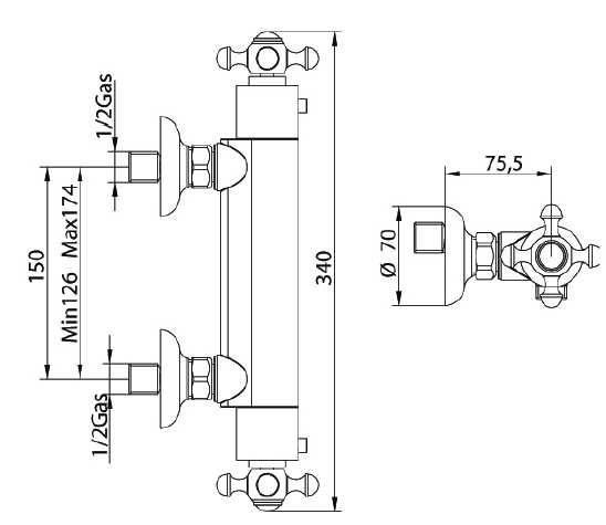 568420JJ06 Смеситель Bandini Antica Santreyd - Вид №1