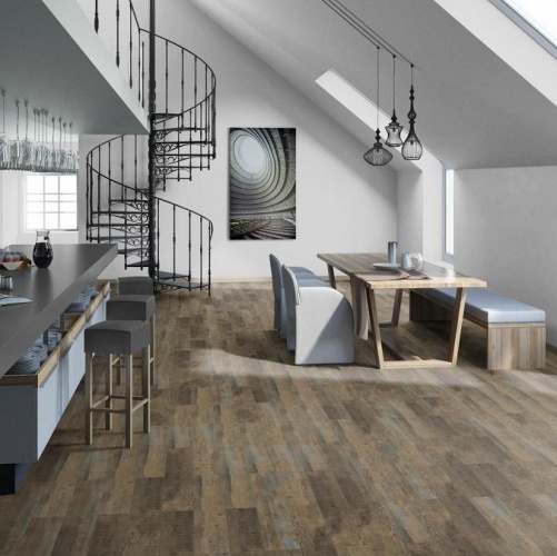 Виниловый ламинат Tarkett Blues Highland Дуб с брашью (Текстурированная) 914,4х152,4 мм 1000901248 - Вид №8