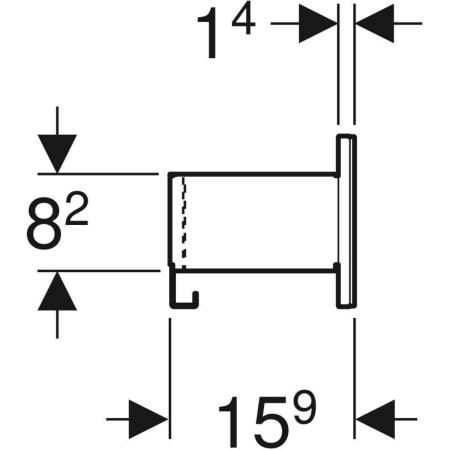 500.617.JK.2 Настенная полка Geberit Acanto Geberit  - Вид №4