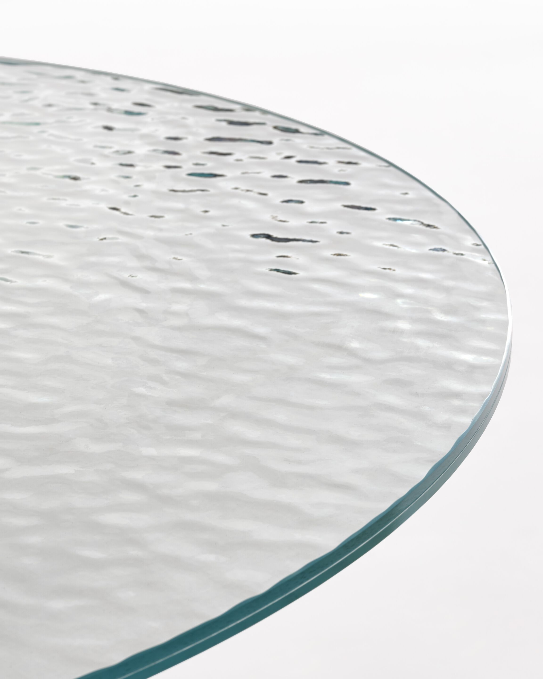 Круглый стол из нержавеющей стали и хрусталя Glas Italia счетчик веса ARCH-00033459 - Вид №3