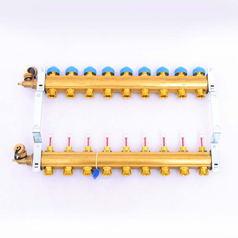 Коллекторная группа HKV/T с термостатическими вентилями и расходомерами WATTS Ind 1"x3/4"ЕК 9 выходов 10004203 - Вид №5