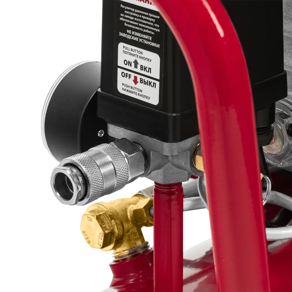 Компрессор сетевой поршневой масляный Kronwerk 58104, 24 л 220 л/мин STLM-2013757 - Вид №19