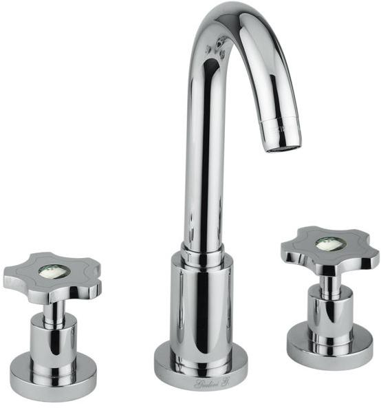 Rubinetteria Giulini Смеситель для раковины на 3 отверстия Giò crystal - giò F3612a/s - Вид №1