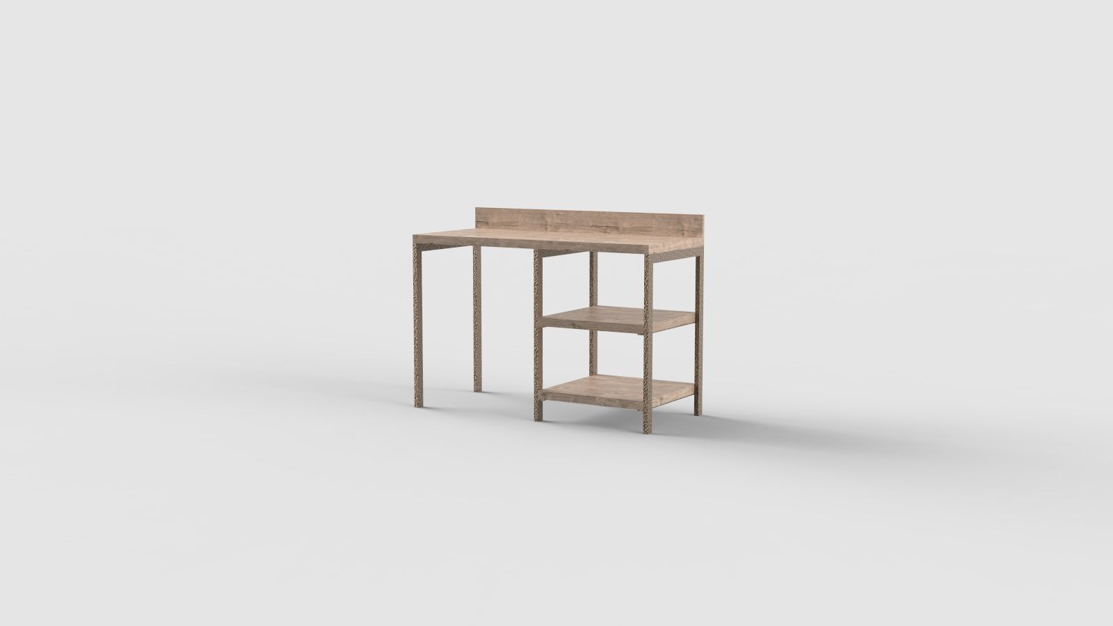 Прямоугольный стол с полками для контракта Mobilspazio ARCH-00076414 - Вид №16