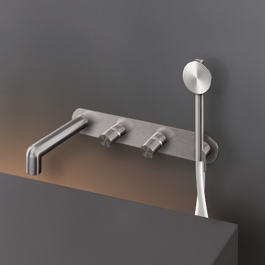 Настенный 2 смесители, установленные для ванной с носиком L. макс. 200 мм и круглые ручной душ диаметром 65 м т  CAR51Y CEADESIGN  - Вид №1