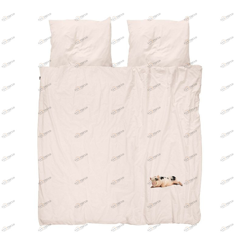 Комплект постельного белья "Поросенок розовый" 200 х 220 см SNURK MISSPEGGYPINK200X220