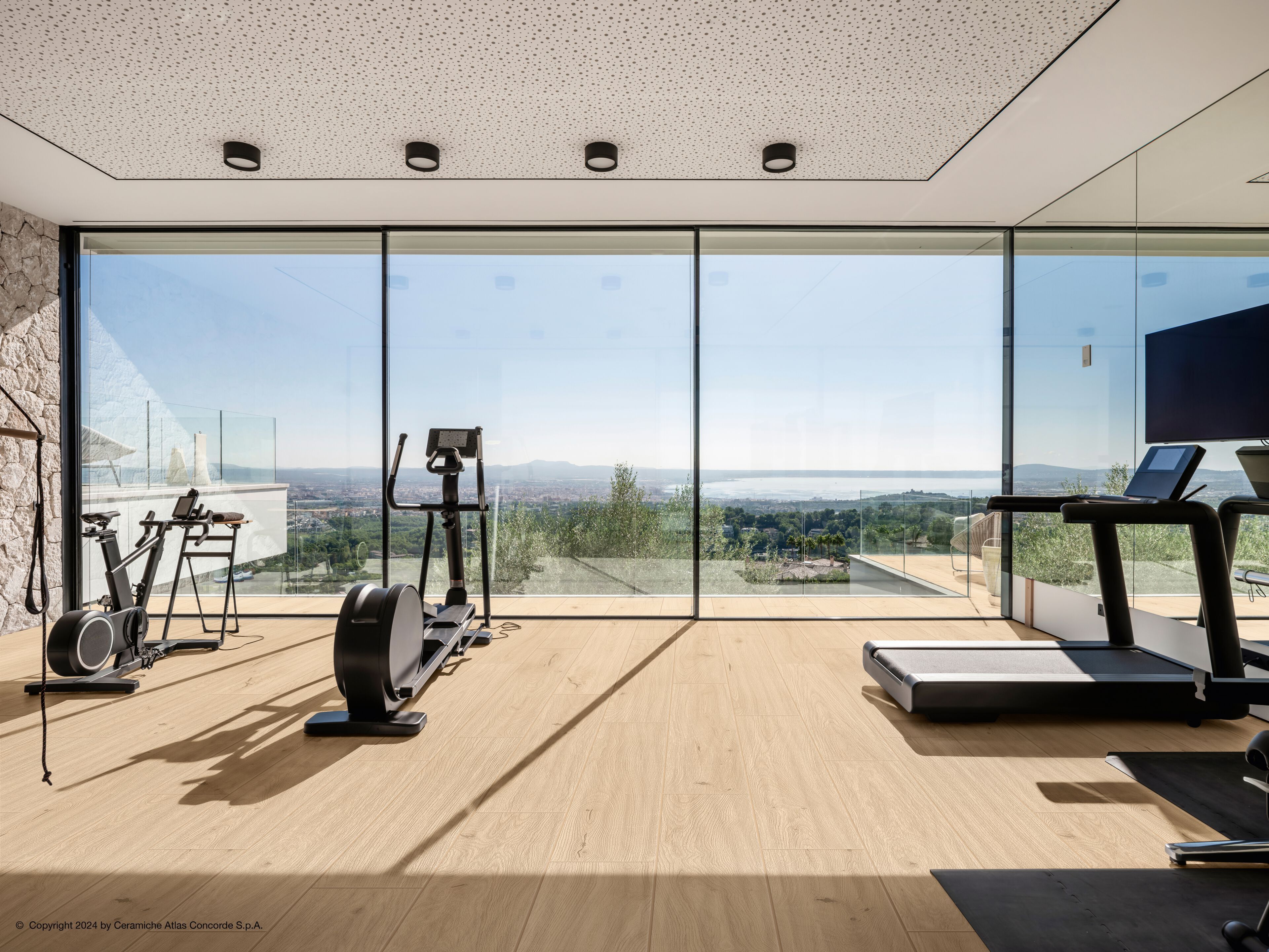 Напольное покрытие из керамогранита в помещении и на открытом воздухе с эффектом дерева Atlas Concorde журнал ARCH-00030139 - Вид №33