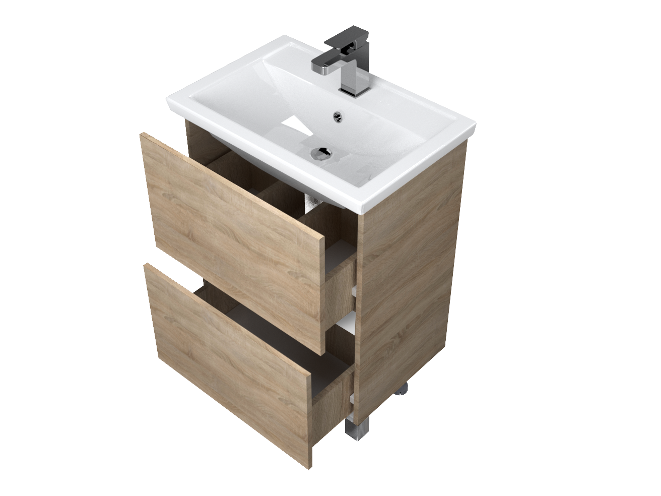 У76060 Тумба Aris 60Н 2я. Дуб Сонома 1 Marka ARIS