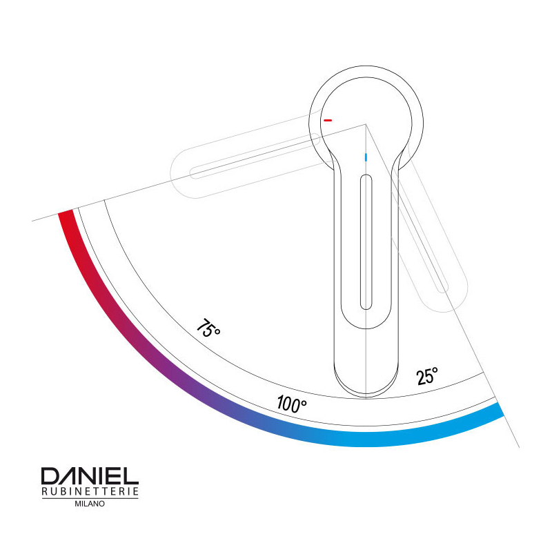 SRE605ALT6 Смеситель для раковины  DANIEL RUBINETTERIE Smart GREEN - Вид №1