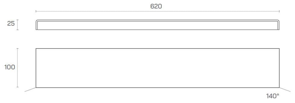 Алюминиевый светодиодный настенный светильник Amarcords Slim ARCH-00113300 - Вид №15