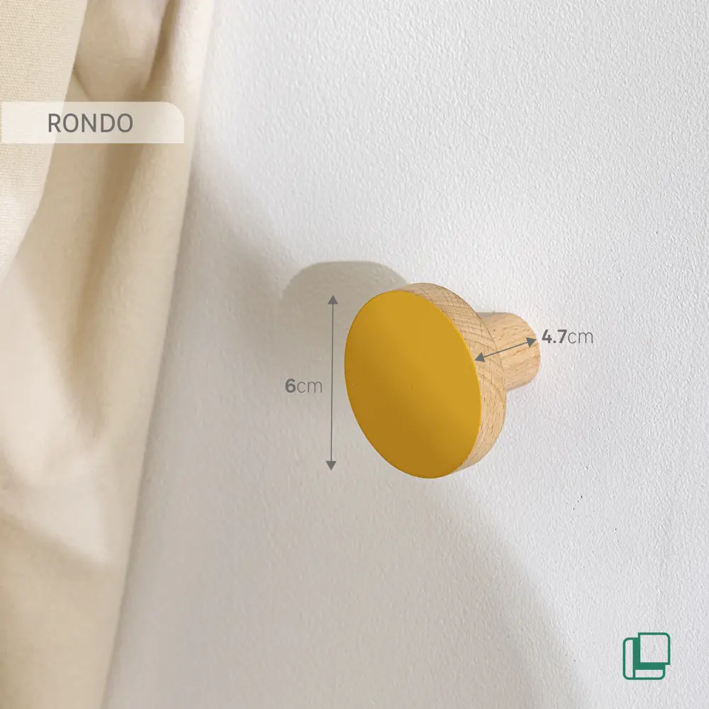 SPACEO Rondo — настенная вешалка с современным дизайном 87687937 Rondo banana STLM-1091022 - Вид №3