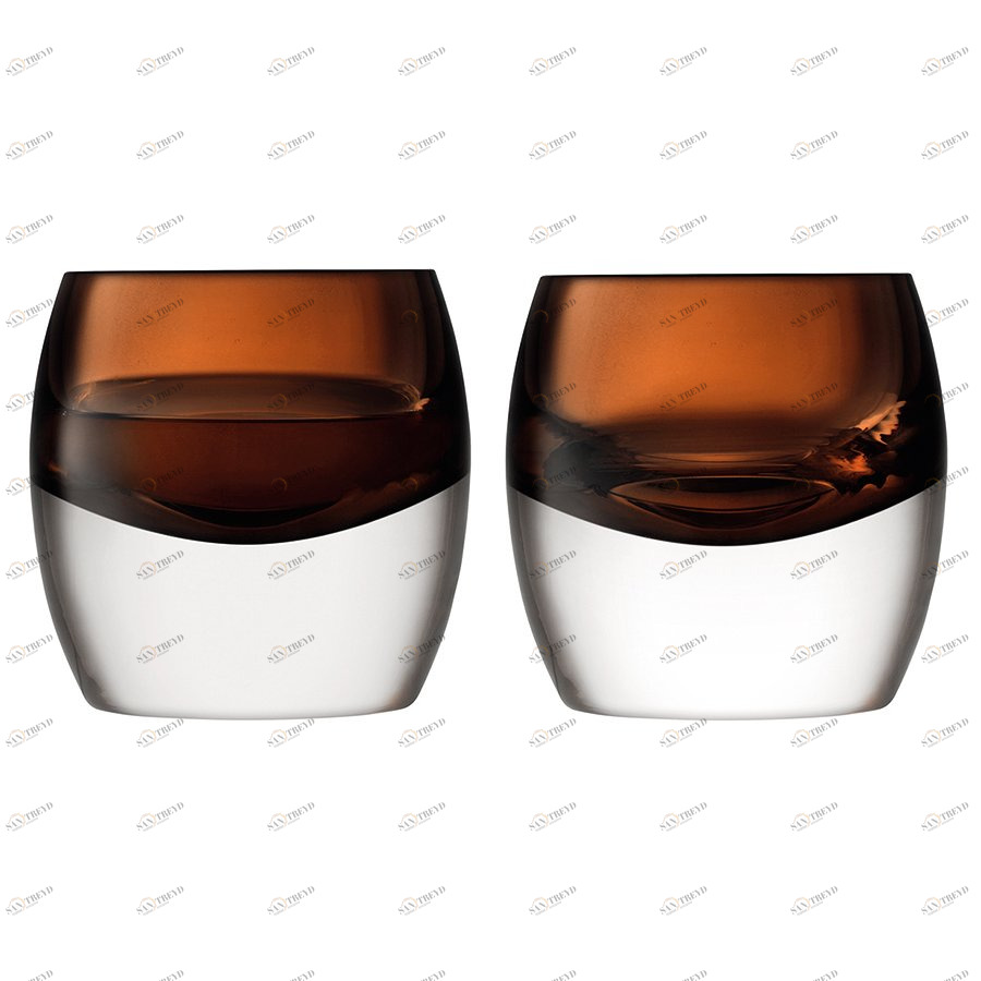 Набор из 2 тумблеров 230 мл коричневый Whisky club LSA INTERNATIONAL WHISKY 00-3863297 Коричневый;прозрачный 