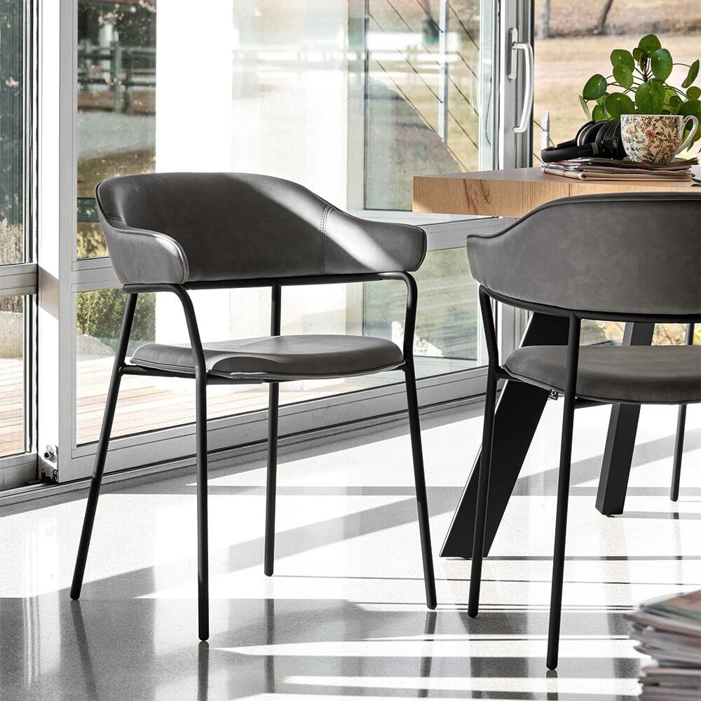 Стул из искусственной кожи с открытой спинкой Connubia SIGNORINA ARCH-00024761 - Вид №2