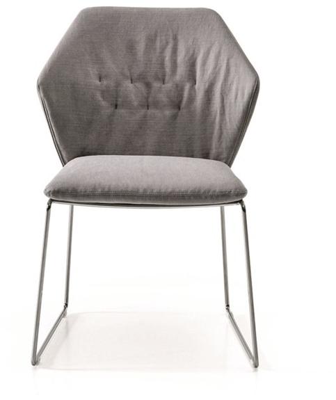 Saba Italia Санный стул с обивкой из ткани New york sun-id-1352378 - Вид №1