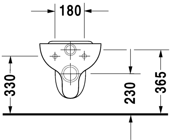 0192094700 Подвесной унитаз настенный Белый Duravit Duraplus Германия - Вид №3