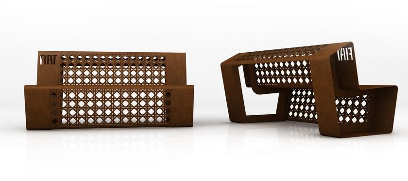 GARDA DESIGN Скамейка из листового металла sun-id-1454732 - Вид №4