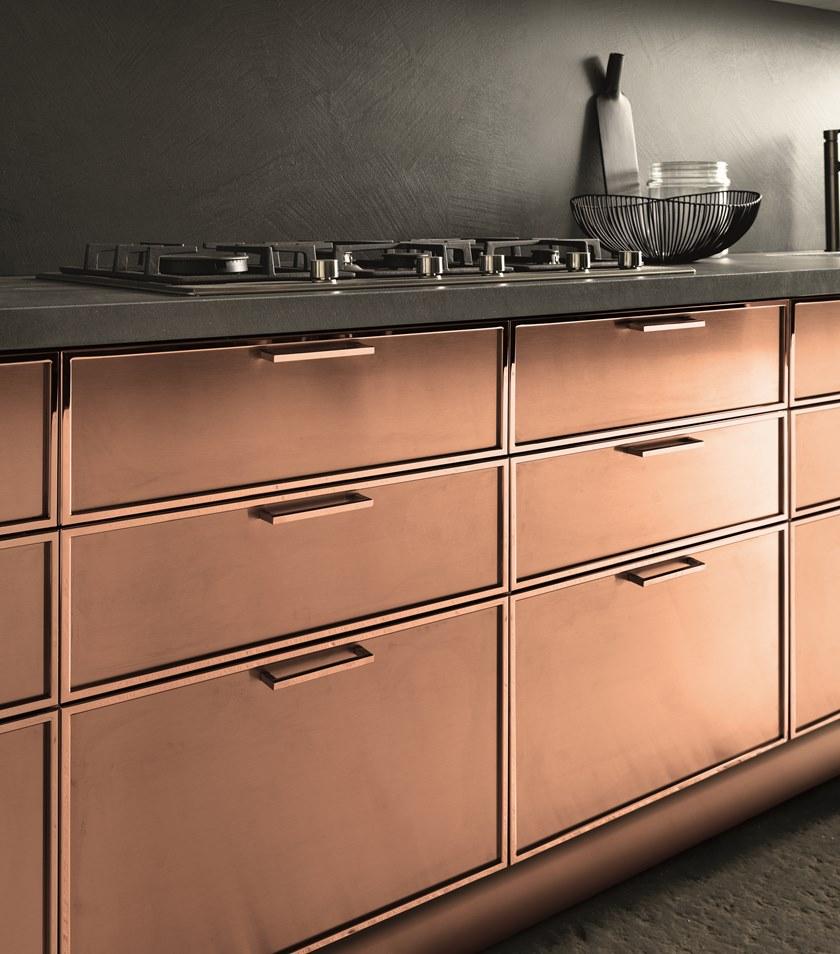 Aster Cucine Линейная модульная кухня из дерева с ручками Factory sun-id-1496349 - Вид №2