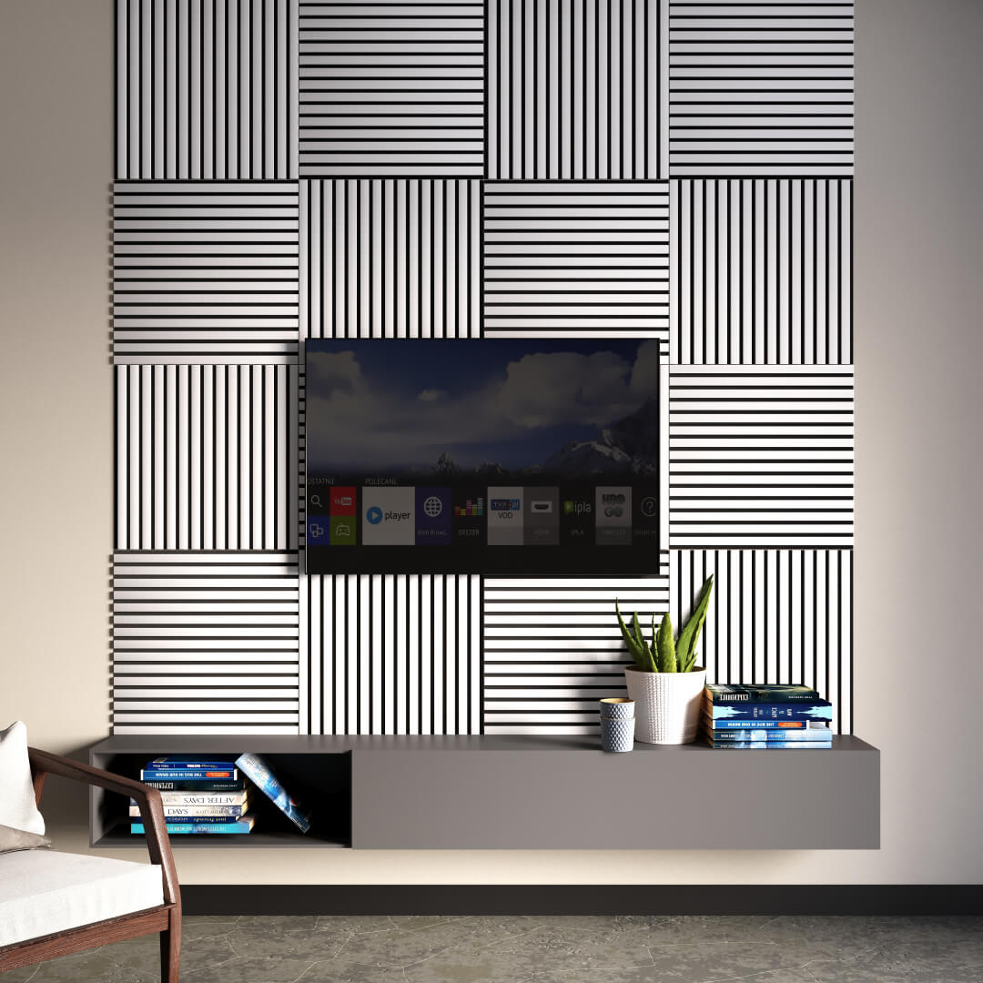 Панель Стеновая Акустическая Stella Comfort Standart Белый 600х600х9 (уп.1шт.) STSR-11 - Вид №5