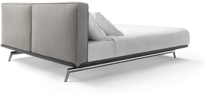 Flexform Двуспальная кровать из ткани с мягким изголовьем Este sun-id-1411685 - Вид №3