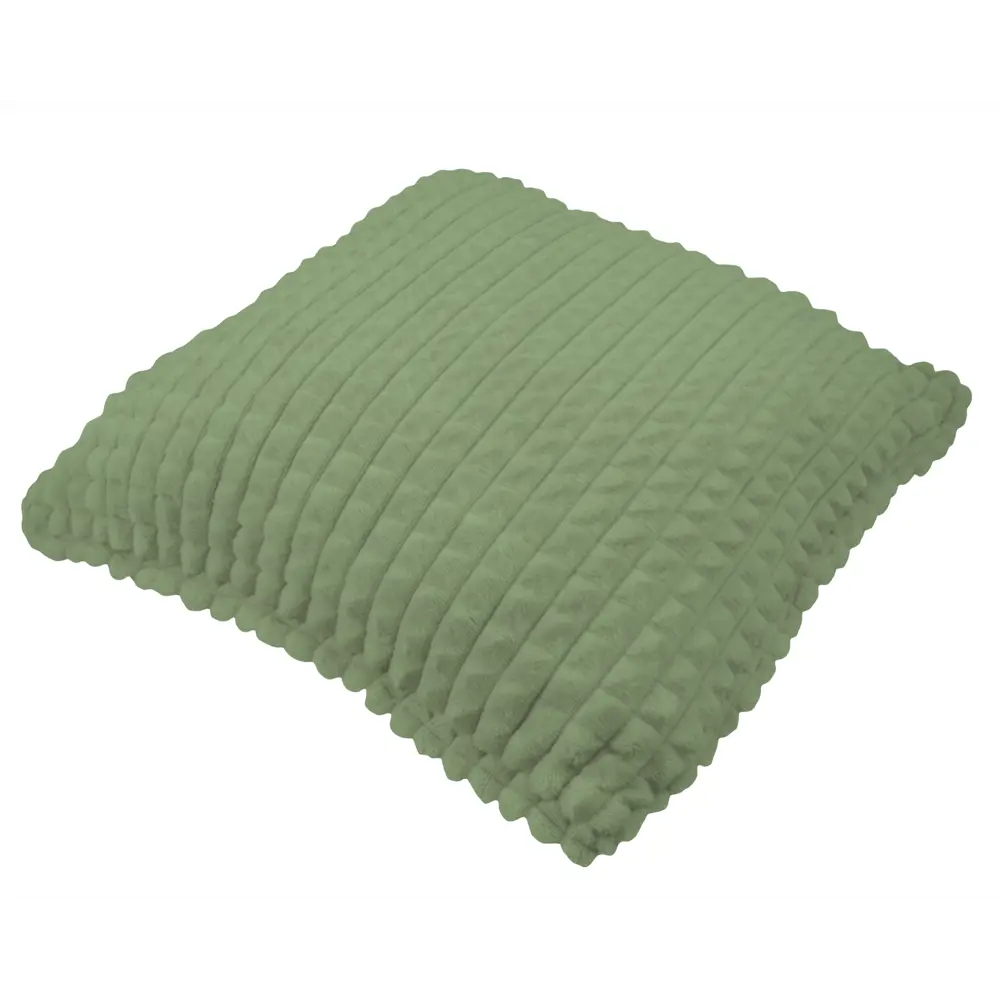 Подушка декоративная Плюш 40х40 см оливковая 82234000 STLM-2102367 LINEN WAY  - Вид №1