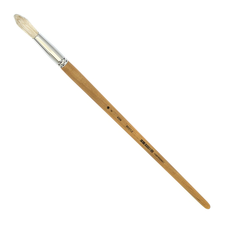 4304108 Кисть щетина удлиненная ручка круглая длинная ручка №08 ХМ 